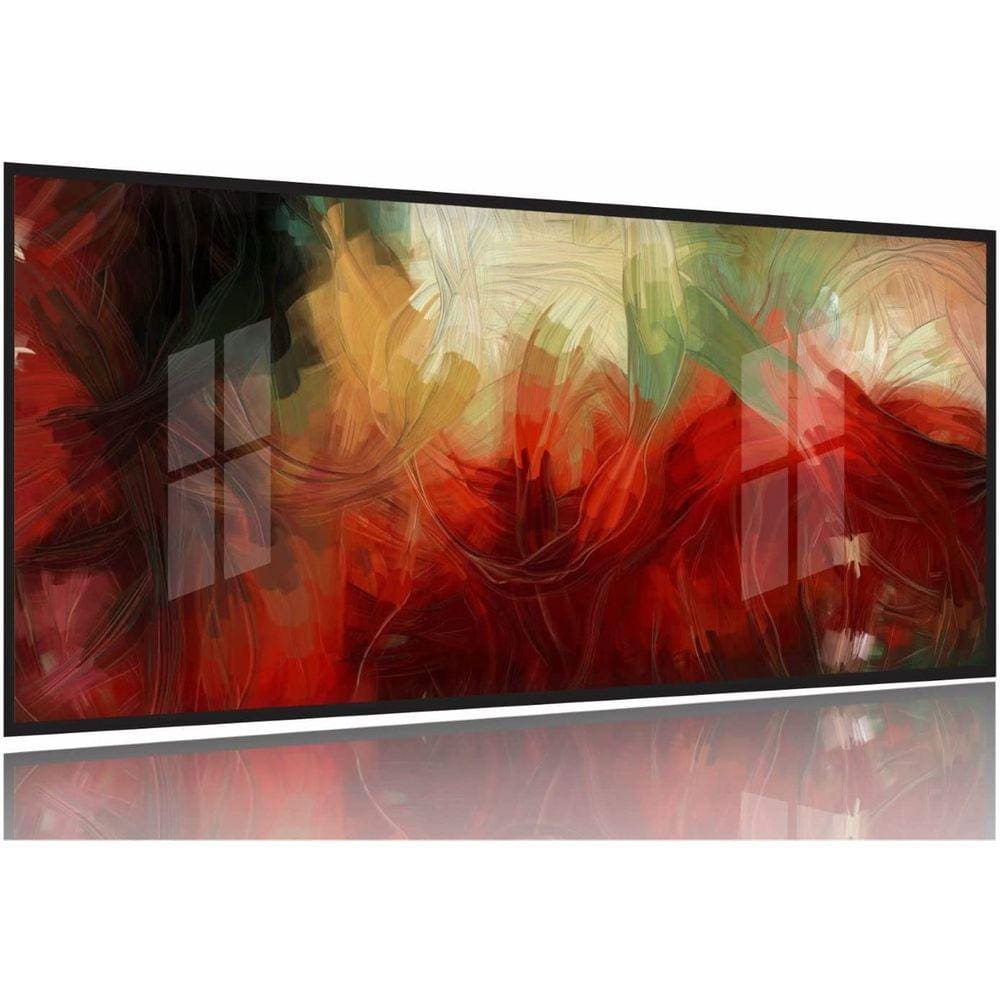 Quadro Decorativo Abstrato 130x60 Moldura Preta 2x2