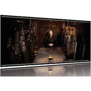 Quadro Decorativo Ragnar Lothbrok Vikings 130x60 Moldura Preta 2x2