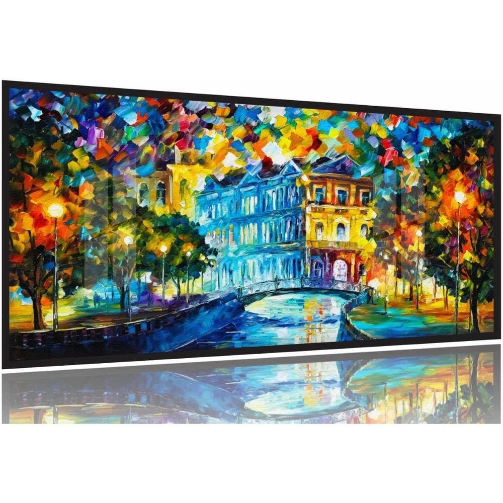 Quadro Decorativo 130x60 Sala Quarto Pintura Parque Árvores
