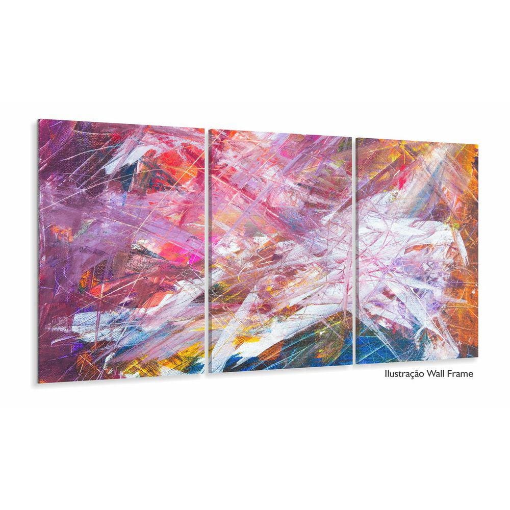 Quadro Abstrato Linhas Moderno decorativo Sala Hall Conjunto