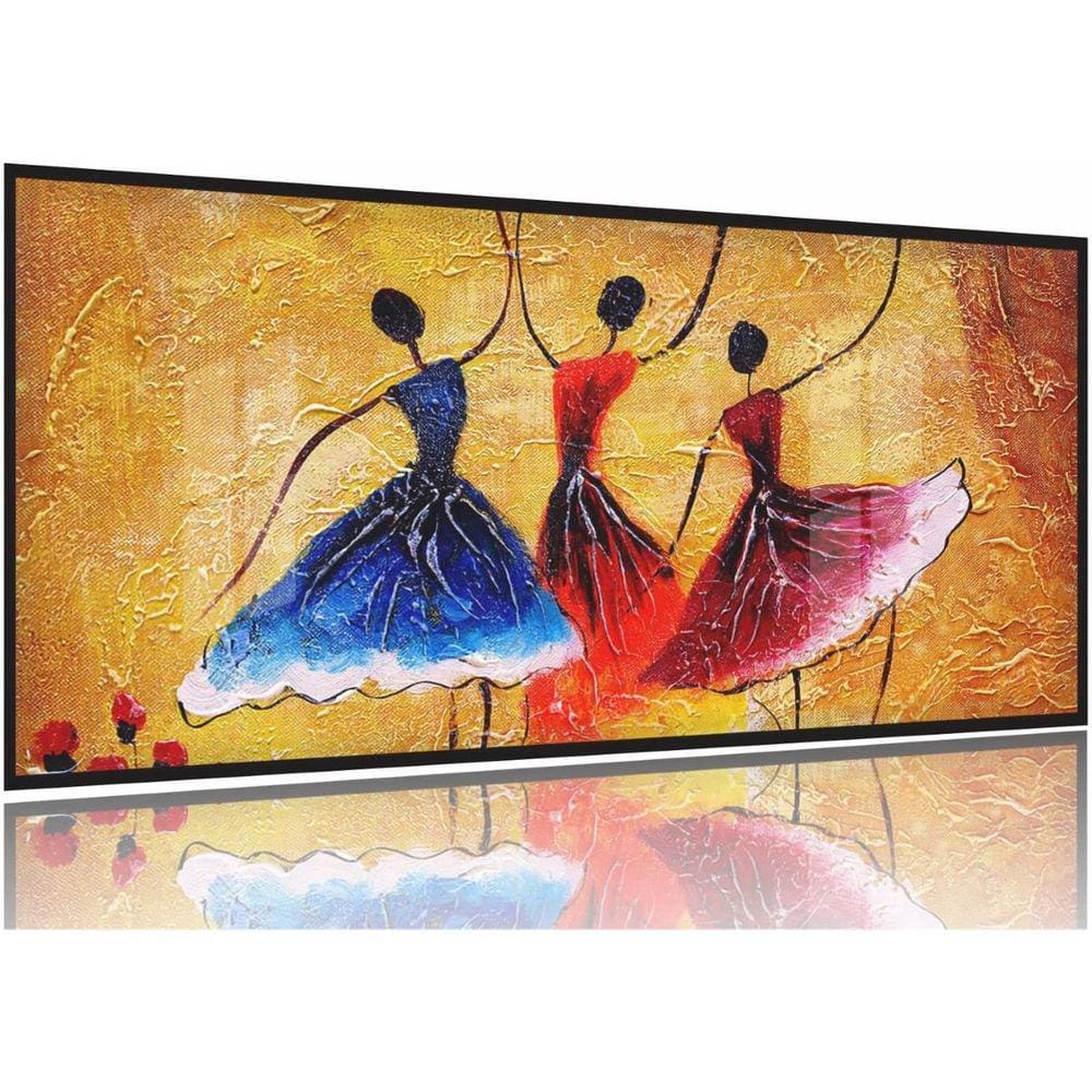 Quadro Decorativo 130x60 Sala Quarto Abstrato Dança Espanha