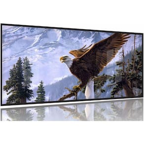 Quadro decorativo Águia - Artístico - Paisagem -130x60 Moldura Preta 2x2