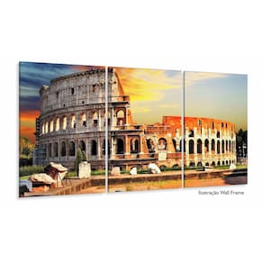 Painel Em Tecido Decorativo Coliseu Roma Itália Para Sala