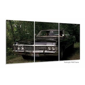 Quadro decorativo Supernatural - Impala Baby - 120x60 3 peça