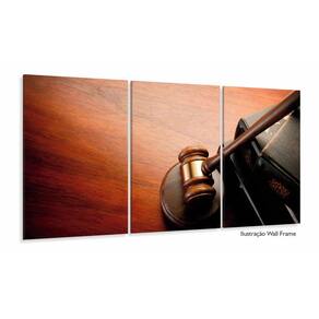 Quadro Decorativo Advocacia 3 peças Mosaico 120x60