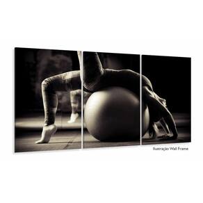 Quadro Decorativo Sala Quarto Escritório Pilates 3 peças 120