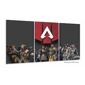 Quadro Decorativos Apex Legends Com 3 Peças 120x60 m