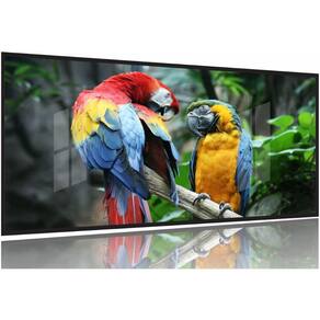 Quadro Decorativo Araras do Brasil 130x60 Moldura Preta 2x2