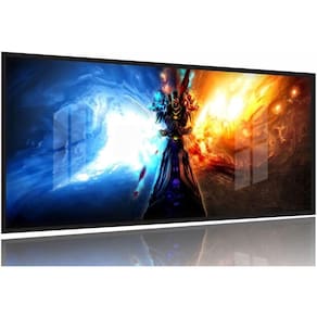 Quadro Decorativos Warcraft 130x60 Moldura Preta 2x2