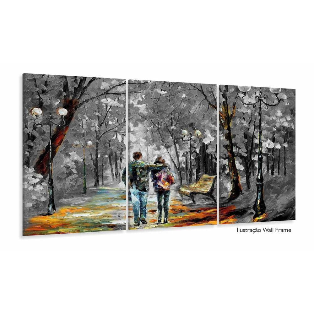 Quadros Decorativos Romantico Bosque City Sala Quarto 120x60