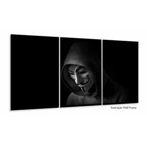 Quadro Decorativo - Anonymous - Tela Em Tecido 3 peças 120x6