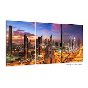 Quadro Decoração Cidade em Movimento 120x60