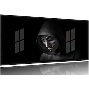 Quadro Decorativo - Anonymous - 130x60 Moldura Preta 2x2