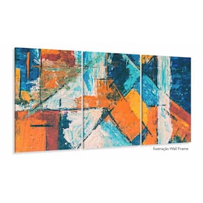 Quadro Decorativo Tela abstrata 3 Peças 120x60 em tecido