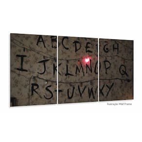 Quadro decorativo Stranger Things Séries - Tela em Tecido