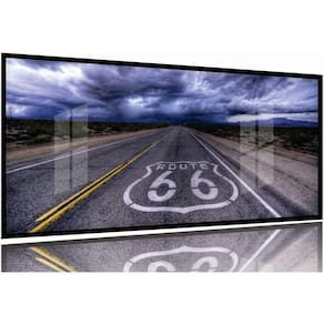 Quadro decorativo Poker - Jogo de Cartas em Tecido130x60 Moldura Preta 2x2