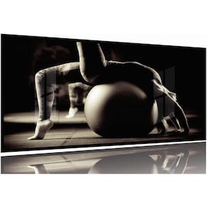 Quadro Decorativo Sala Quarto Escritório Pilates 130x60 Moldura Preta 2x2