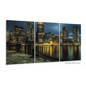 Quadro Decorativo Cidade De Boston - Paisagem