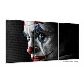 Quadro Decorativo Coringa 120x60 3 peças Sala Quarto