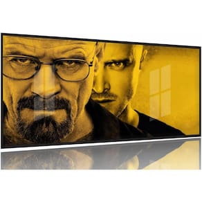 Quadro Decorativo Breaking Bad 130x60 Moldura Preta 2x2