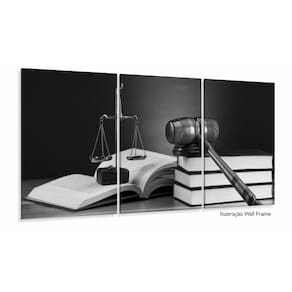 Quadro Para Escritório de Advocacia em Preto e Branco 120x60
