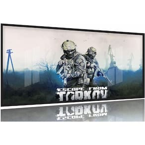 Quadro Escape From Kortov 130x60 Moldura Preta 2x2