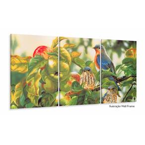 Quadro decorativo Artístico - Pássaros - Tela em Tecido