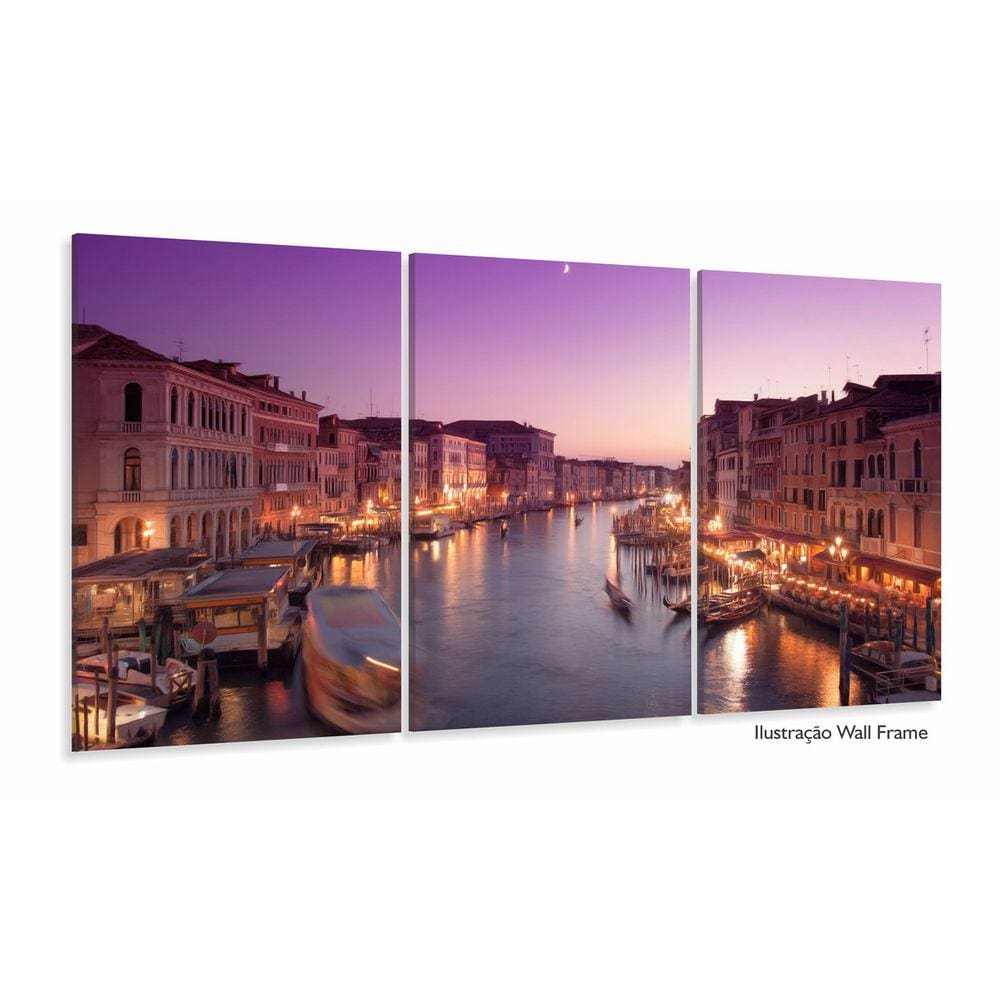 Quadro Decorativo Paisagem Itália Veneza - Tela Em Tecido 12
