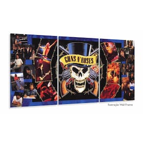 Quadro Decorativo Guns N Roses Poster 120x60