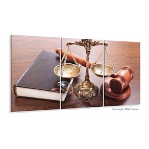 Quadro Decorativo Direito Advocacia 120x60 Sala Quarto