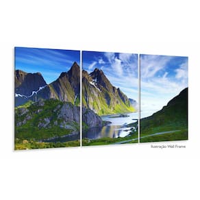 Quadro decorativo Paisagem verde Natureza - Tela em Tecido
