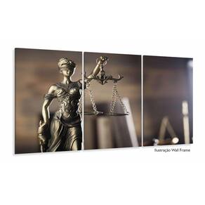 Quadros Decorativos Advocacia Deusa Escritório 120x60 3 peça