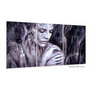 Quadro Abstrato Composição Mulher Para Sala Escritórios 120x