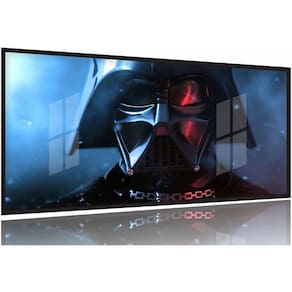 Quadro Decorativo Star Wars Darth Vade 130x60 Moldura Preta 2x2