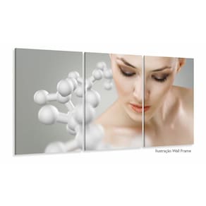 Quadro Dermatologia Estética Consultório Médico 3 peças 120x
