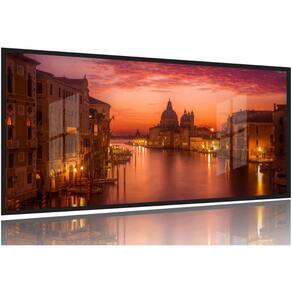 Quadro Veneza Paisagem Escritório Mosaico 130x60 Moldura Preta 2x2