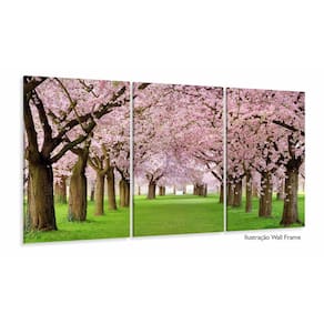 Quadro Decorativo Caminho De Cerejeiras 120x60 Sala Quarto