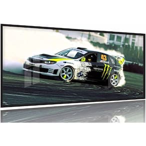 Quadros Decorativos Carros Monster 130x60 Moldura Preta 2x2