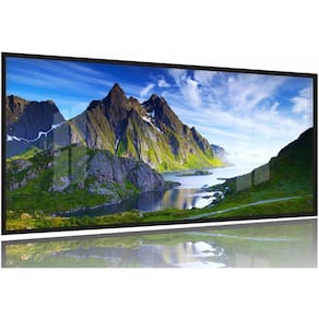 Quadro decorativo Paisagem verde Natureza - 130x60 Moldura Preta 2x2