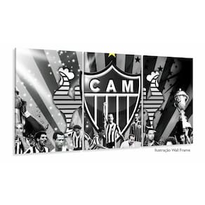 Quadro Decorativo Futebol Atlético Mineiro Tela Em Tecido 12