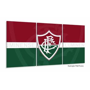 Quadro decorativo Fluminense com Tela em Tecido