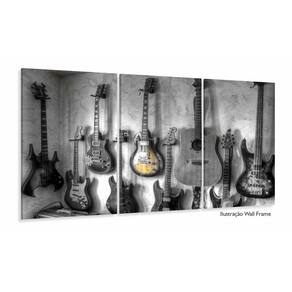 Quadro Decorativo Guitarras 120x60 em tecido