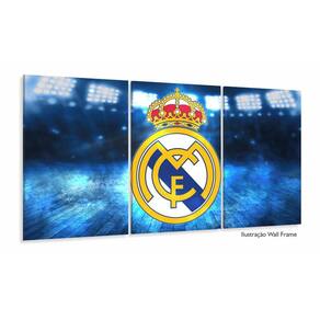 Quadro Real Madrid decorativo com Tela em Tecido 120x60