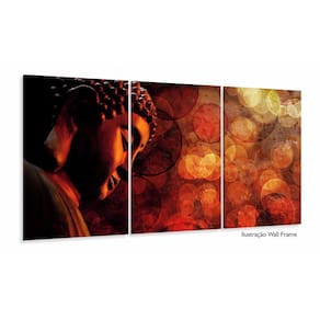 Quadro Decorativo Buda Mistico 120x60 3 peças Mosaico