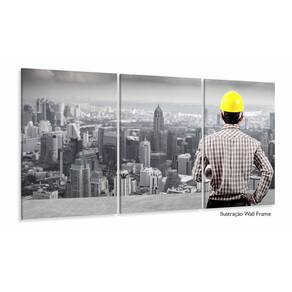 Quadro Decorativo Arquitetura - 120x60 3 peças