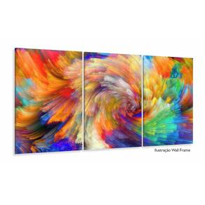 Quadro Decorativo Abstrato Tornado 3 pç 120x60