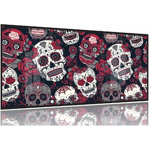 Quadro Decorativo 130x60 Sala Quarto Arte Caveira Mexicana 1