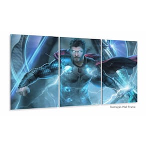 Quadro Decorativo Thor A 3 peças 120x60 cm em tecido