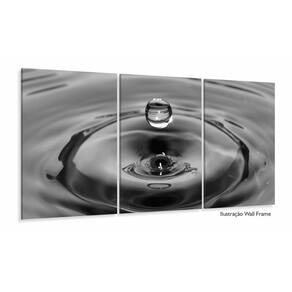 Quadro decorativo Arte Gota de Água Mosaico 120x60 3 peças