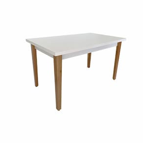 Mesa de Jantar Retangular Londres Branca Ref. 040 135B VivaLigna